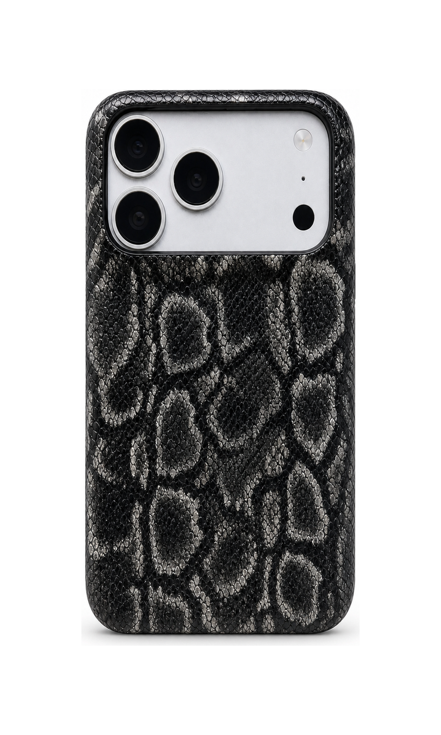 AP Lab Pro color SKU image v1: Black and Silver iPhone case front view