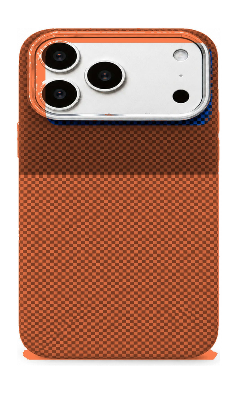 AP Lab Pro color SKU image v1: Orange-Red iPhone case front view — large product scale on white background