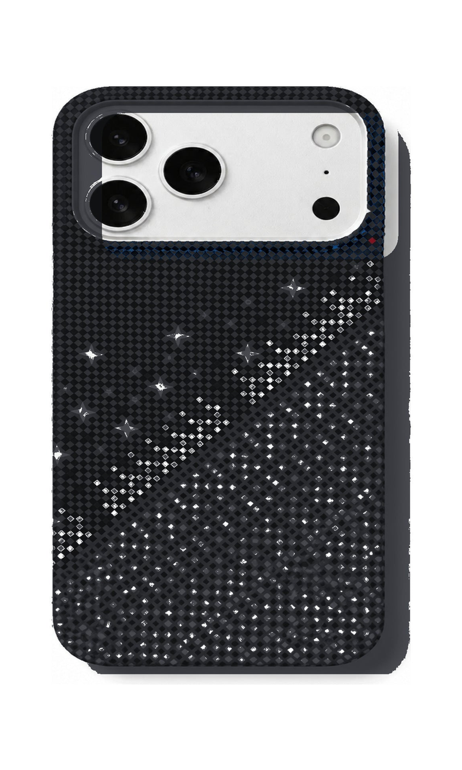 AP Lab Pro color SKU image v1: Midnight Star Black iPhone case front view — large product scale on white background