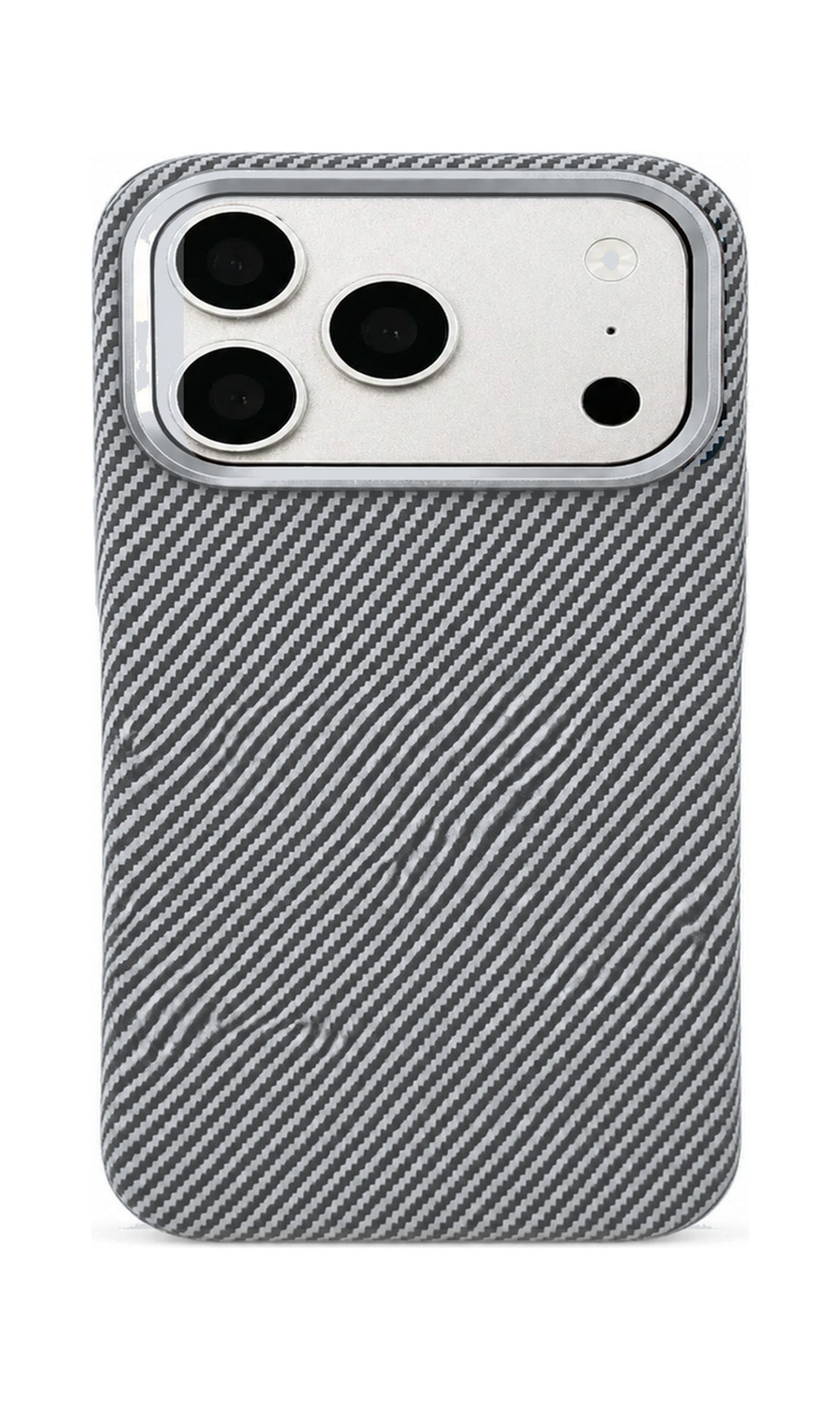 AP Lab Pro color SKU image v1: Silver Stone Gray iPhone case front view — large product scale on white background