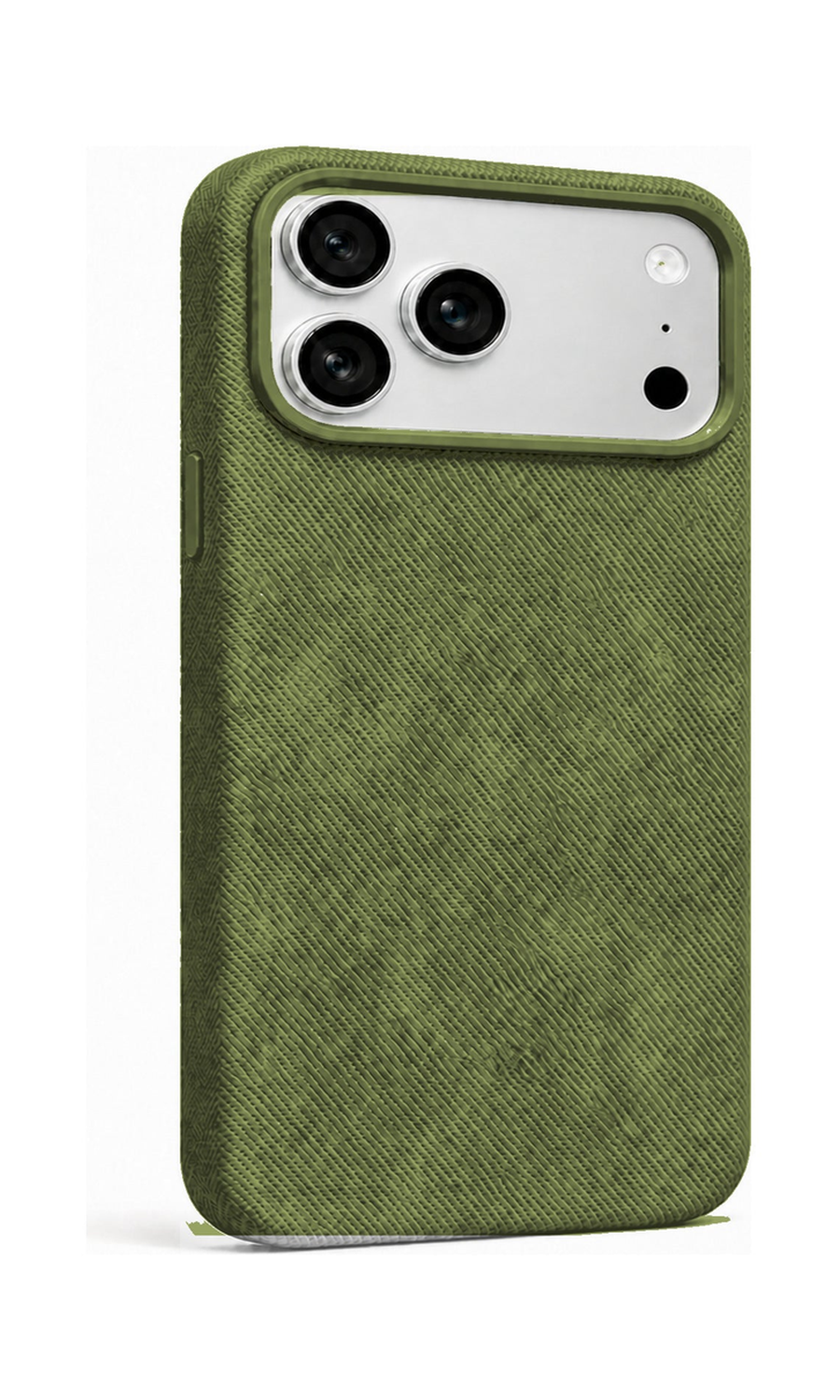 AP Lab Pro color SKU image v1: Olive Green iPhone case front view — large product scale on white background