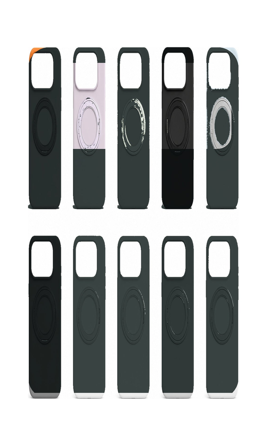 AP Lab Pro color SKU image v1: Ink Black iPhone case front view — large product scale on white background