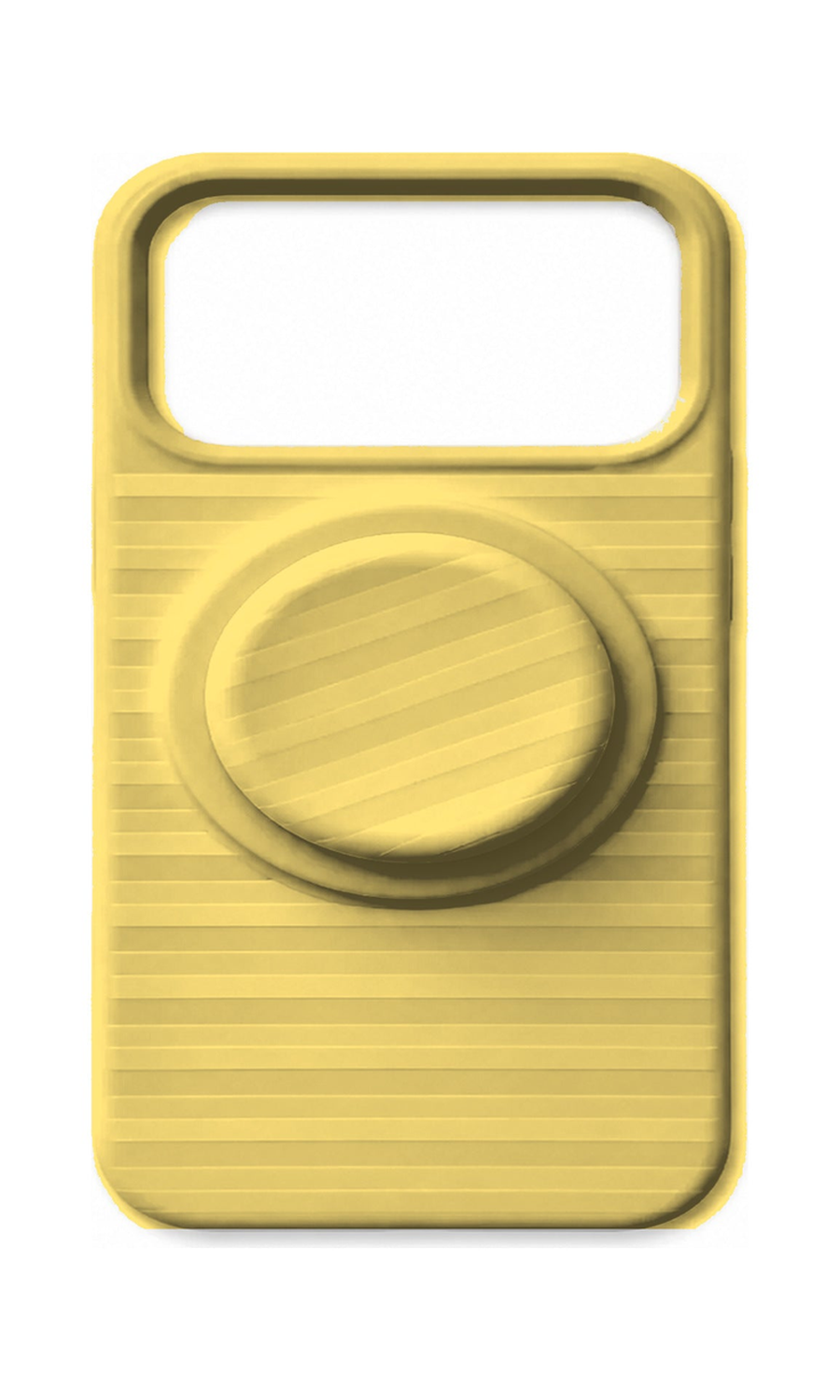 AP Lab Pro color SKU image v1: ButterYellow iPhone case front view — large product scale on white background