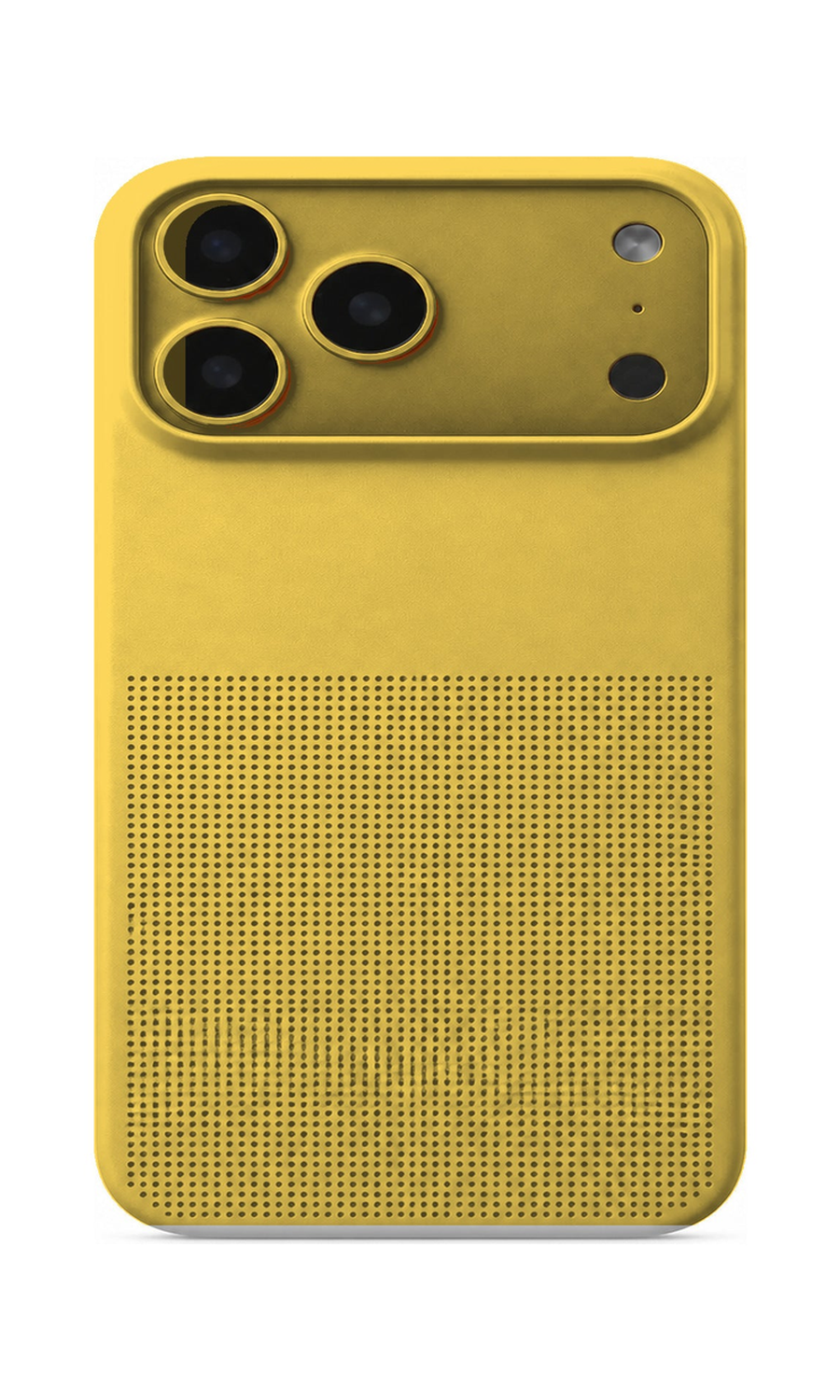AP Lab Pro color SKU image v1: Hot Yellow iPhone case front view — large product scale on white background