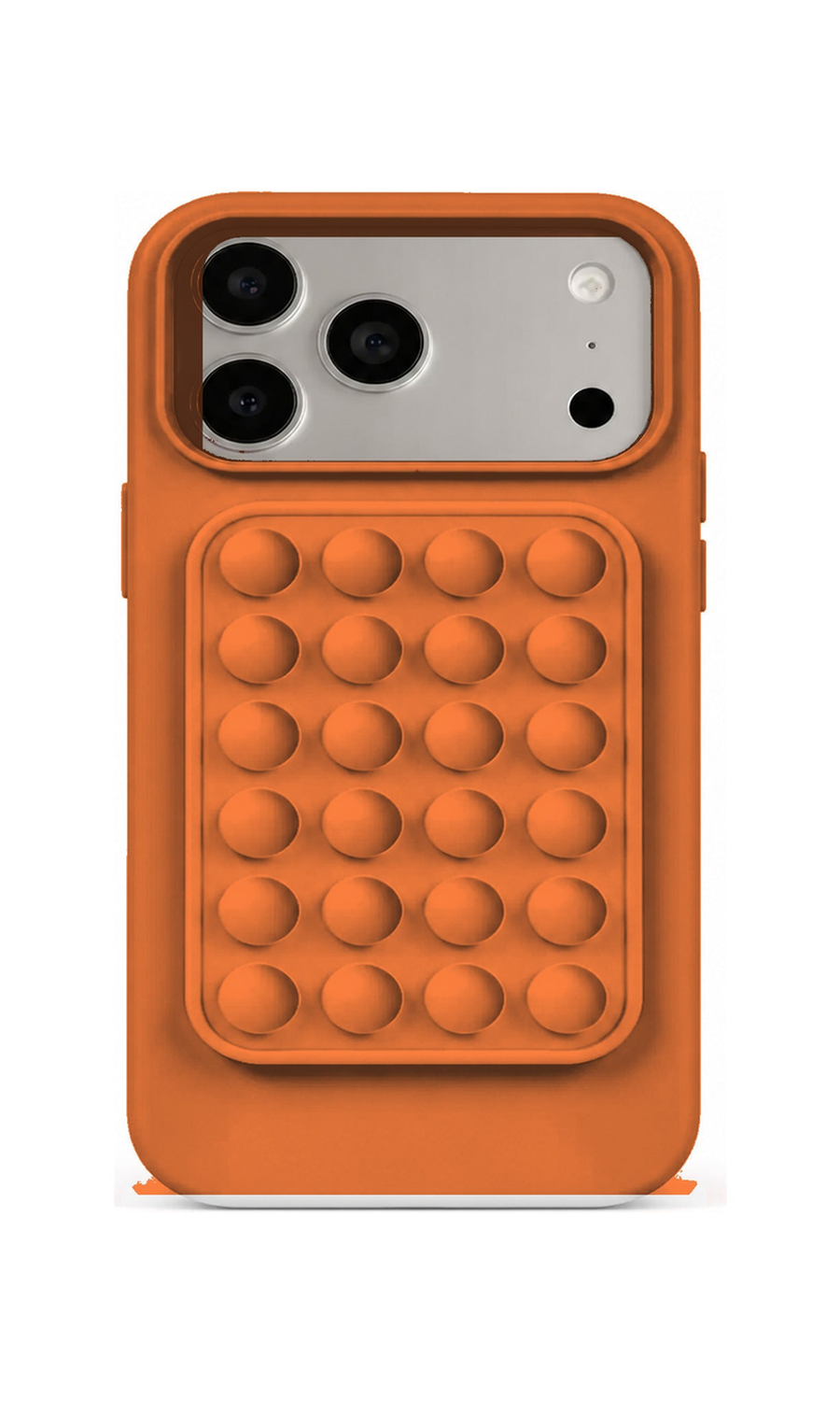 AP Lab Pro color SKU image v1: Vibrant Orange iPhone case front view — large product scale on white background