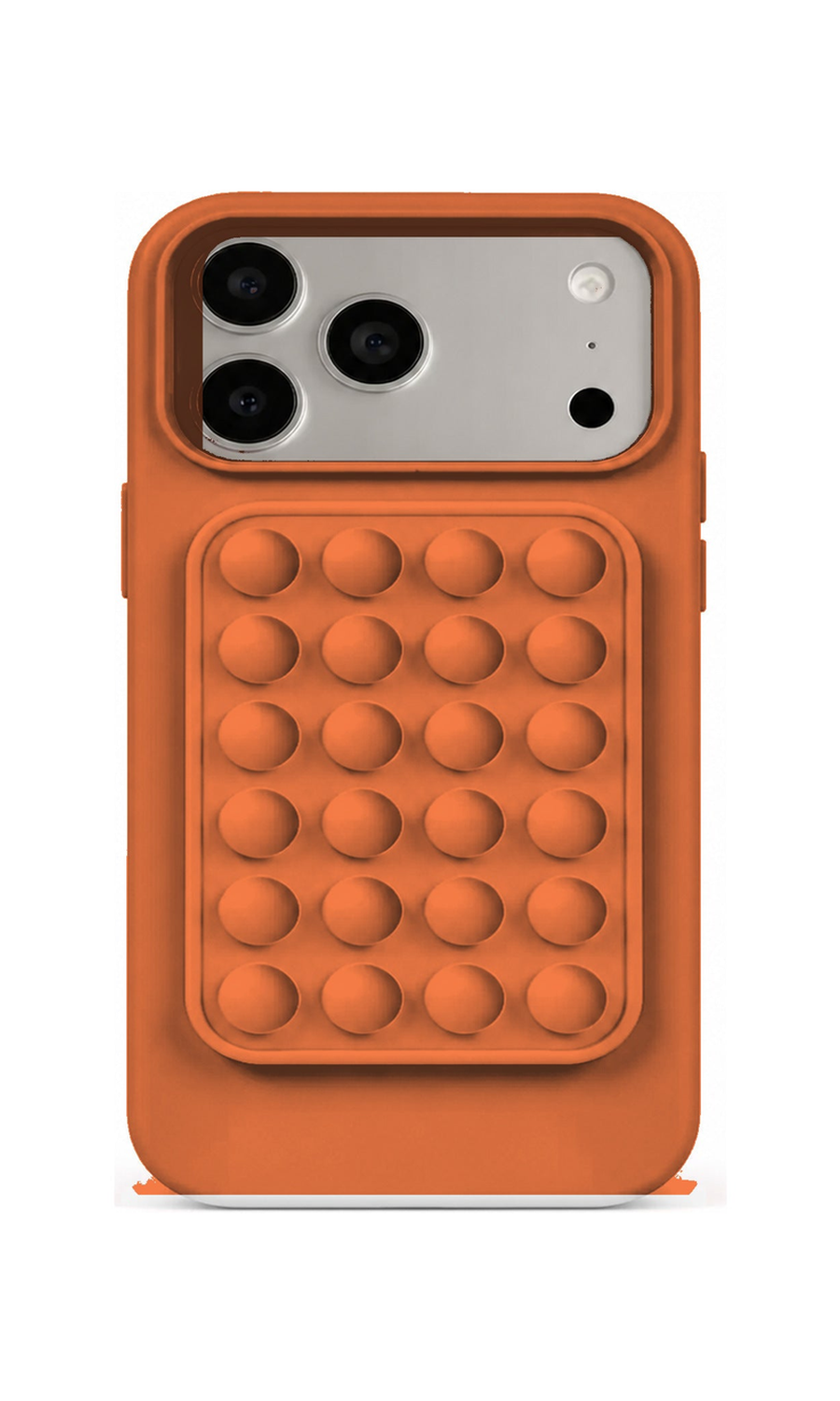 AP Lab Pro color SKU image v1: Pumpkin Orange iPhone case front view — large product scale on white background