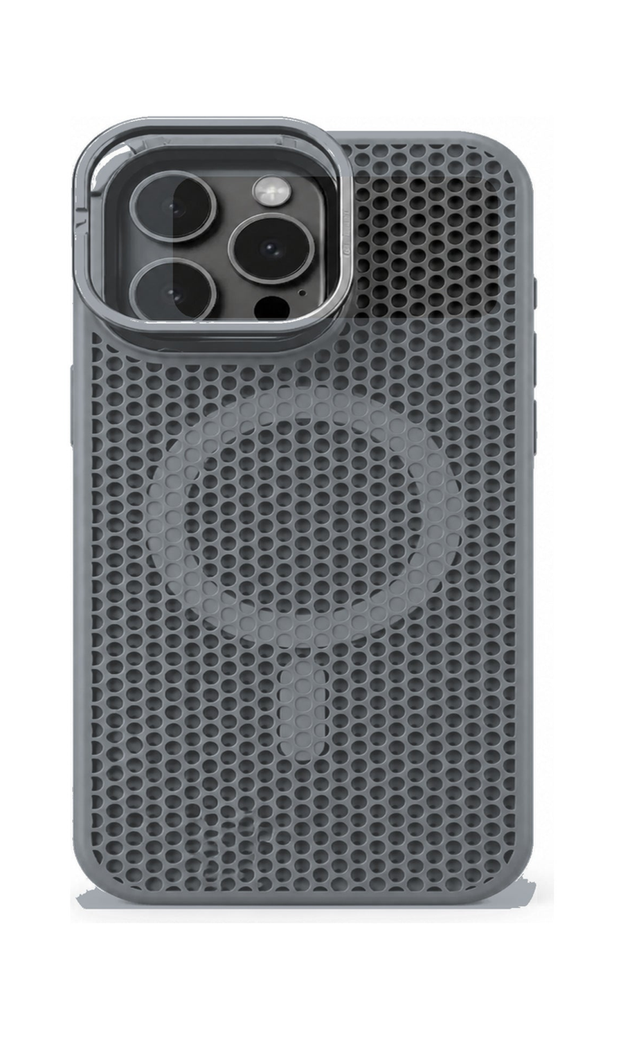 AP Lab Pro color SKU image v1: Titanium Gray iPhone case front view — large product scale on white background