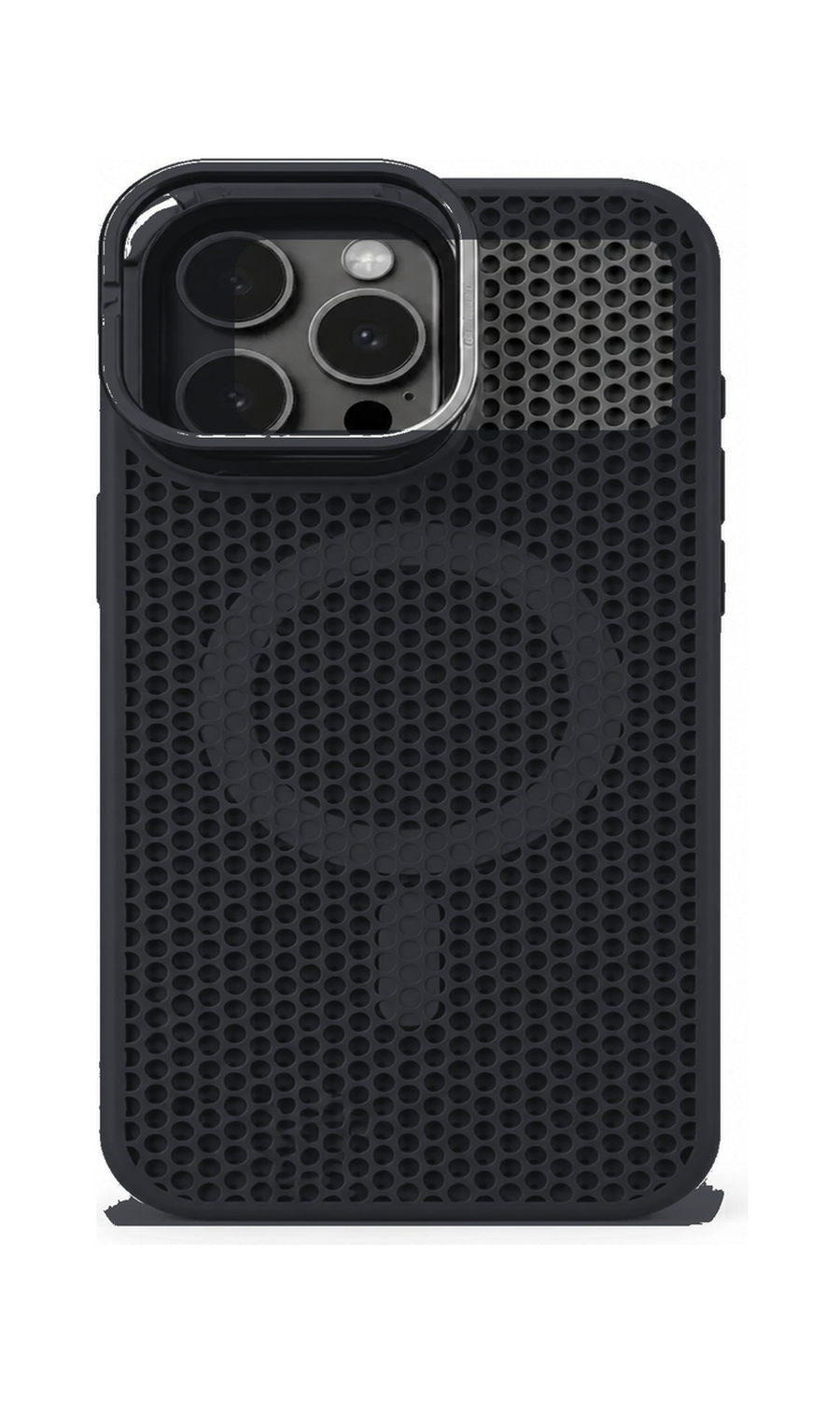 AP Lab Pro color SKU image v1: GentlemanBlack iPhone case front view — large product scale on white background
