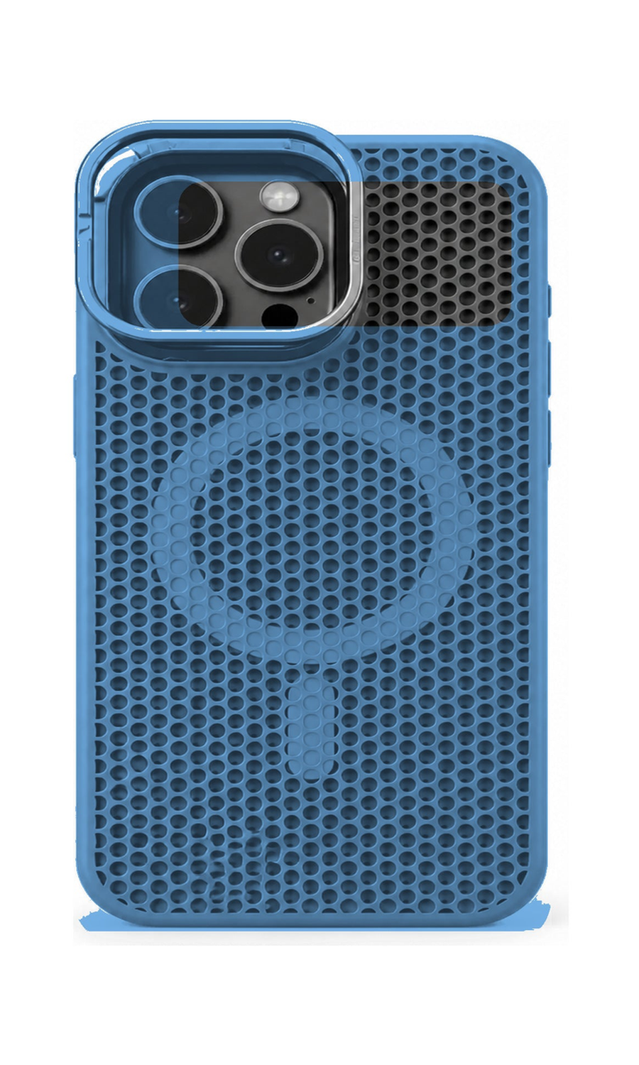 AP Lab Pro color SKU image v1: Deep Sea Blue iPhone case front view — large product scale on white background