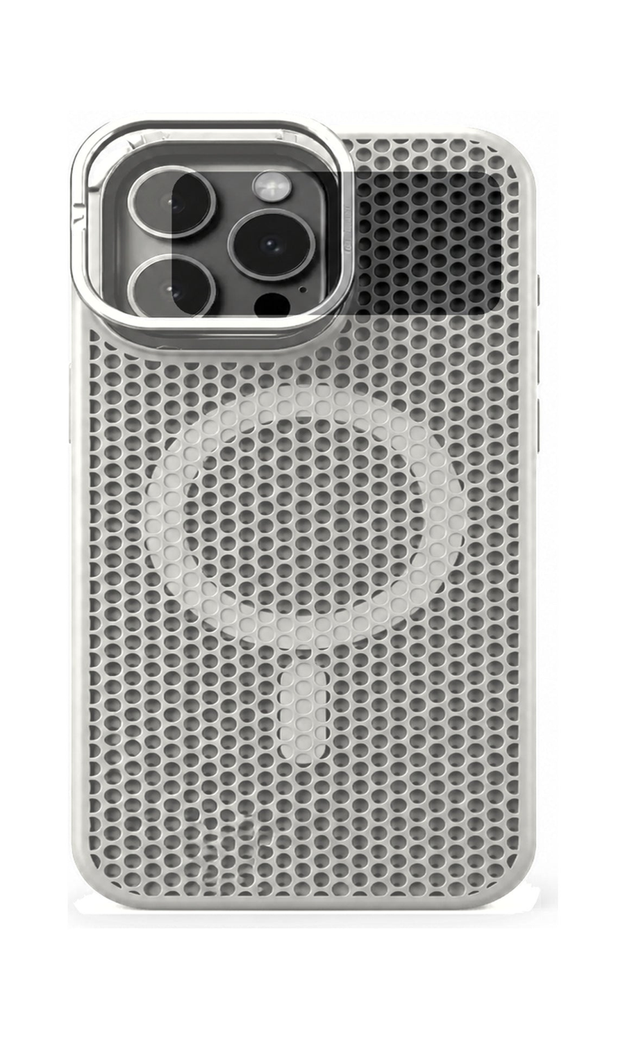 AP Lab Pro color SKU image v1: BeigeWhite iPhone case front view — large product scale on white background