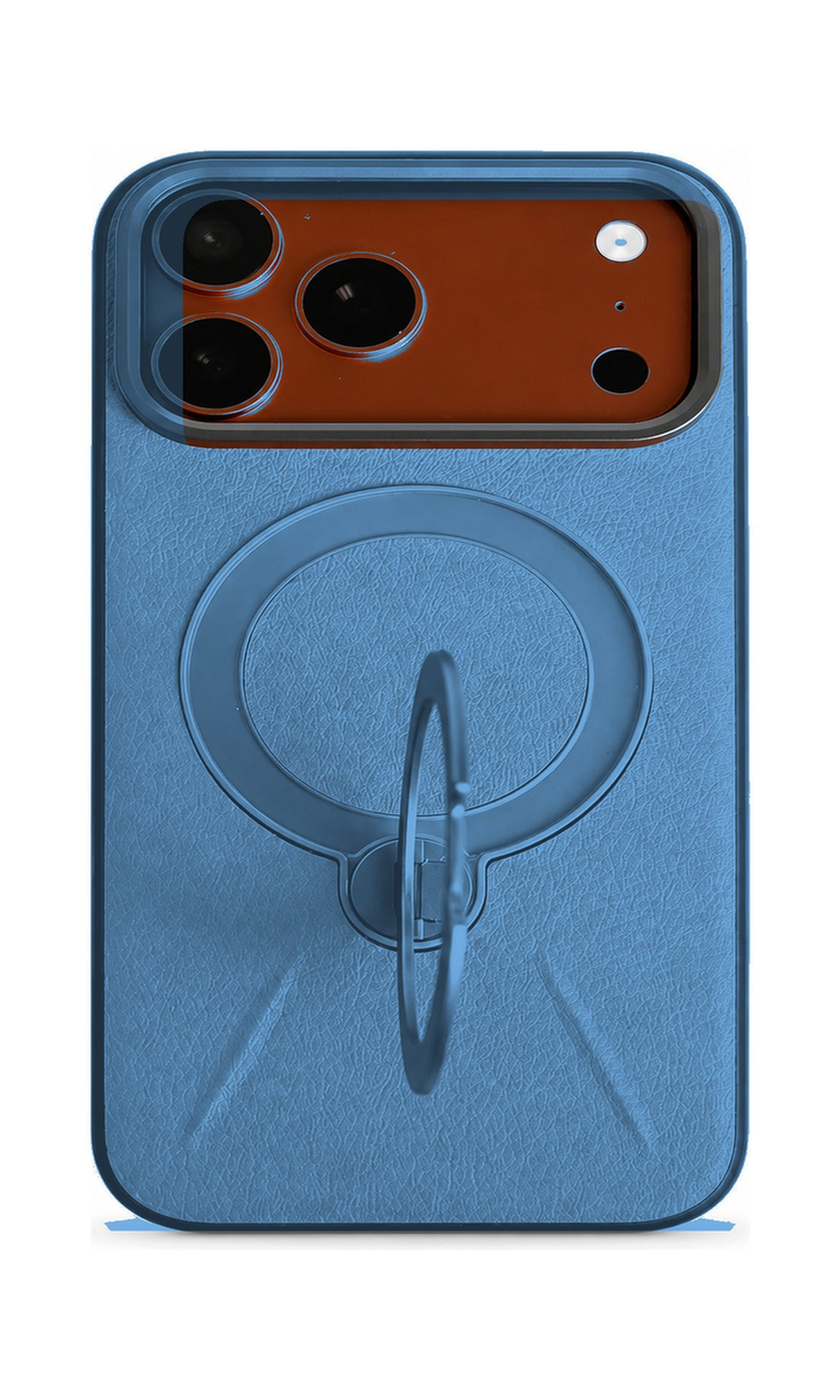 AP Lab Pro color SKU image v1: Blue iPhone case front view — large product scale on white background