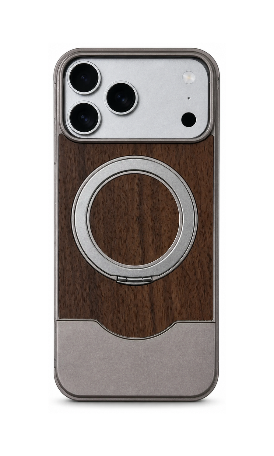 Rotating Stand MagSafe Case for iPhone — OrangeBrown large-scale product image on white background