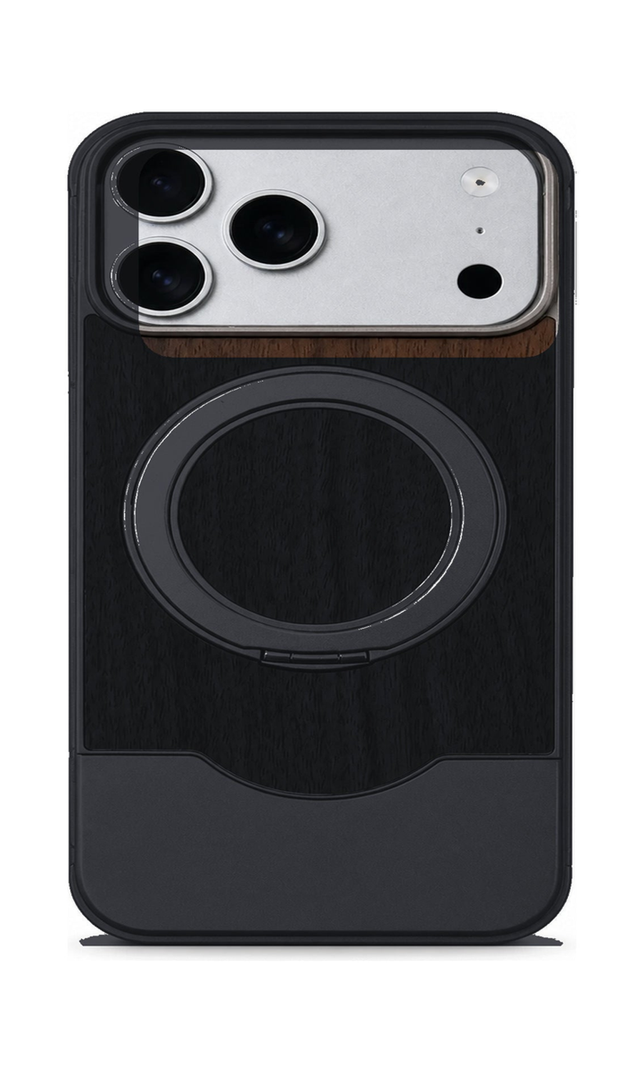 AP Lab Pro color SKU image v1: Black iPhone case front view — large product scale on white background