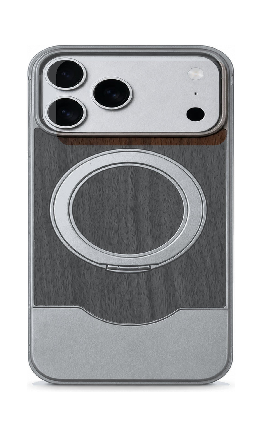 AP Lab Pro color SKU image v1: Silver Gray iPhone case front view — large product scale on white background