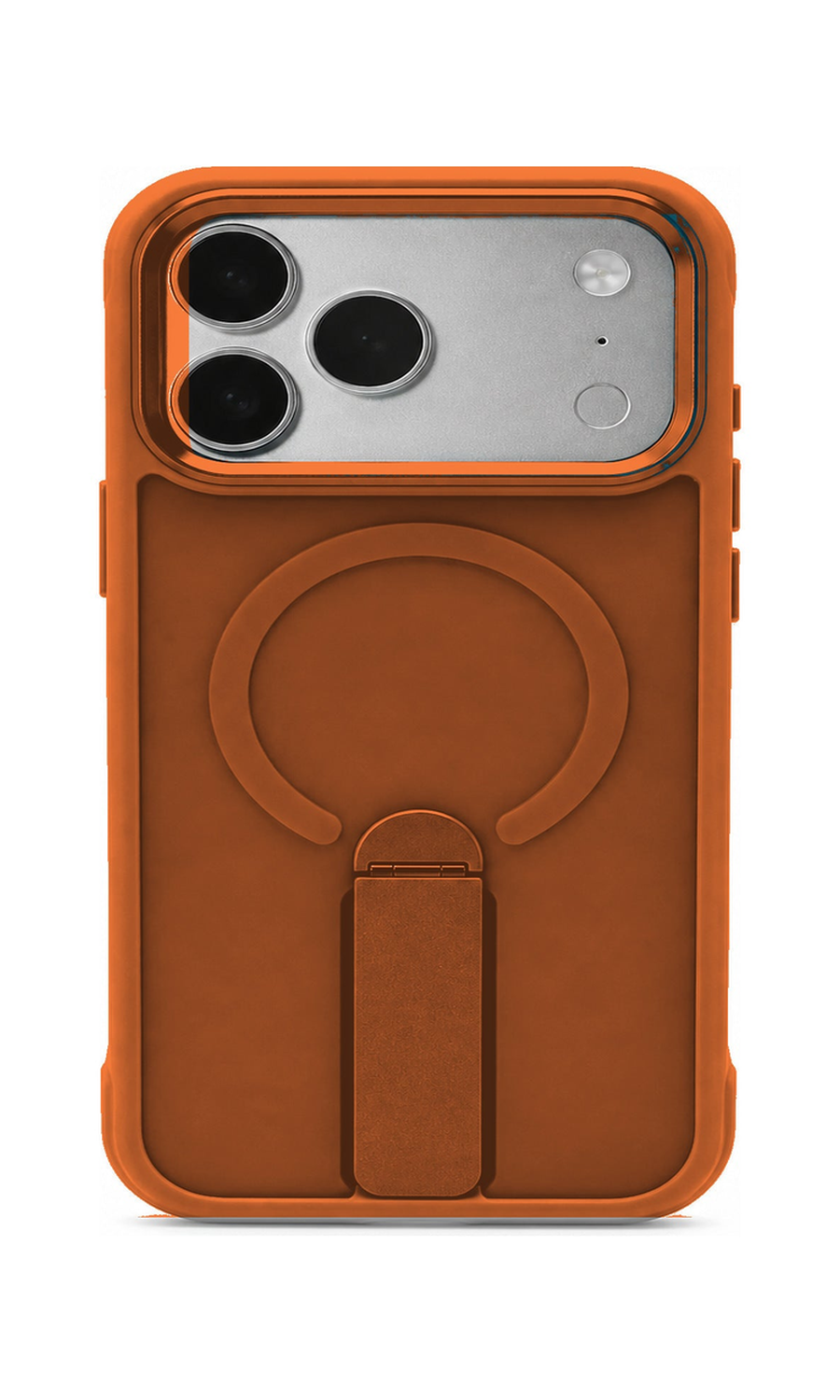 AP Lab Pro color SKU image v1: Vibrant Orange iPhone case front view — large product scale on white background