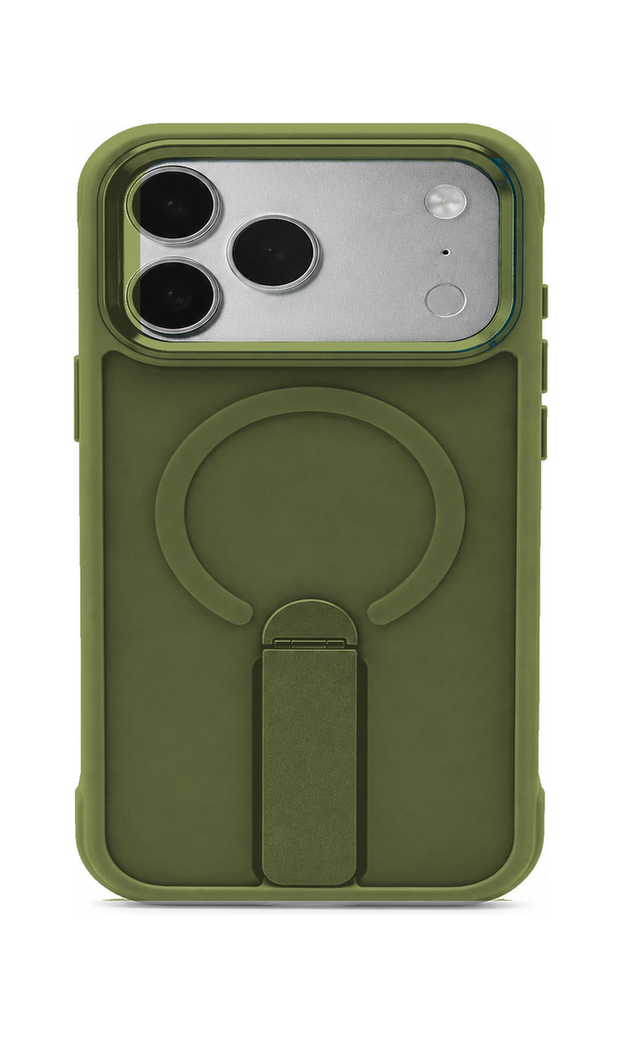 AP Lab Pro color SKU image v1: OliveGreen iPhone case front view — large product scale on white background