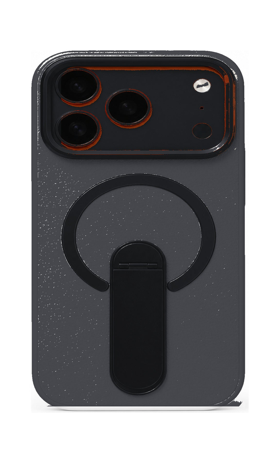 AP Lab Pro color SKU image v1: Black-OrangeMetal iPhone case front view — large product scale on white background