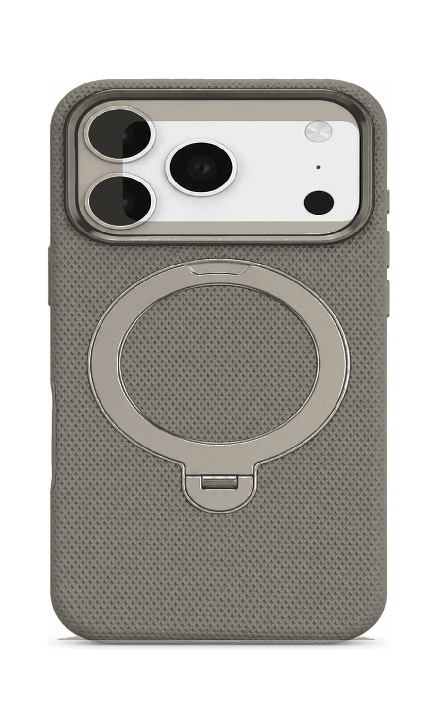 AP Lab Pro color SKU image v1: Stone Gray iPhone case front view — large product scale on white background