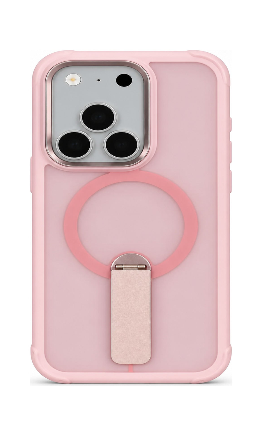 AP Lab Pro color SKU image v1: Clear Pink iPhone case front view — large product scale on white background
