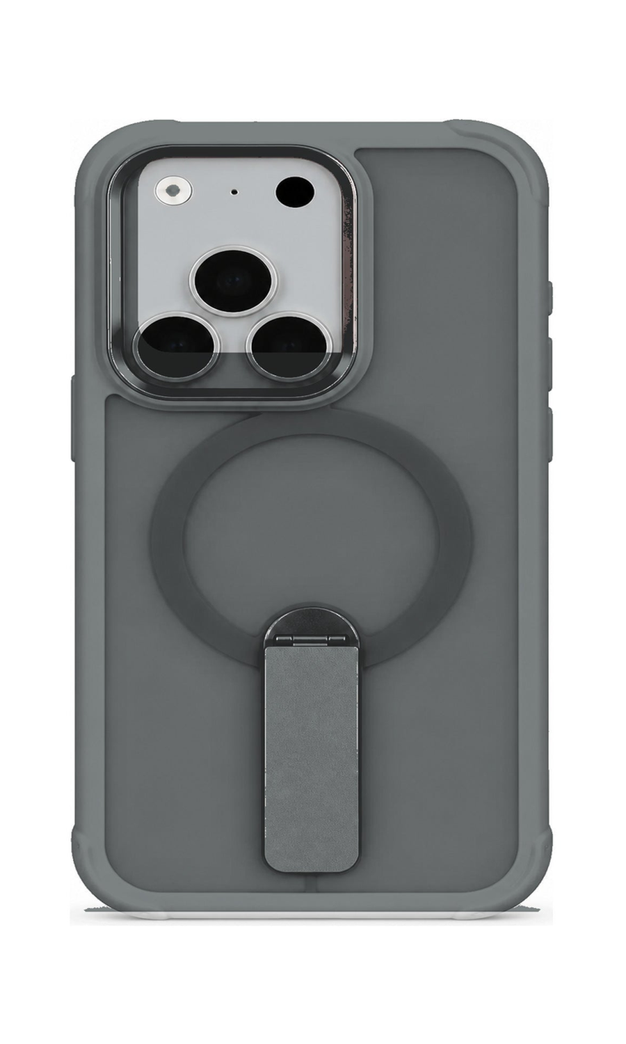 AP Lab Pro color SKU image v1: Smoke Gray iPhone case front view — large product scale on white background