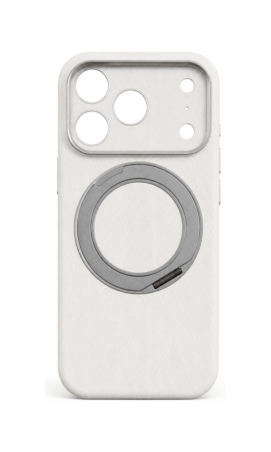 Rotating Stand MagSafe Case for iPhone — Frosted Wood White main image