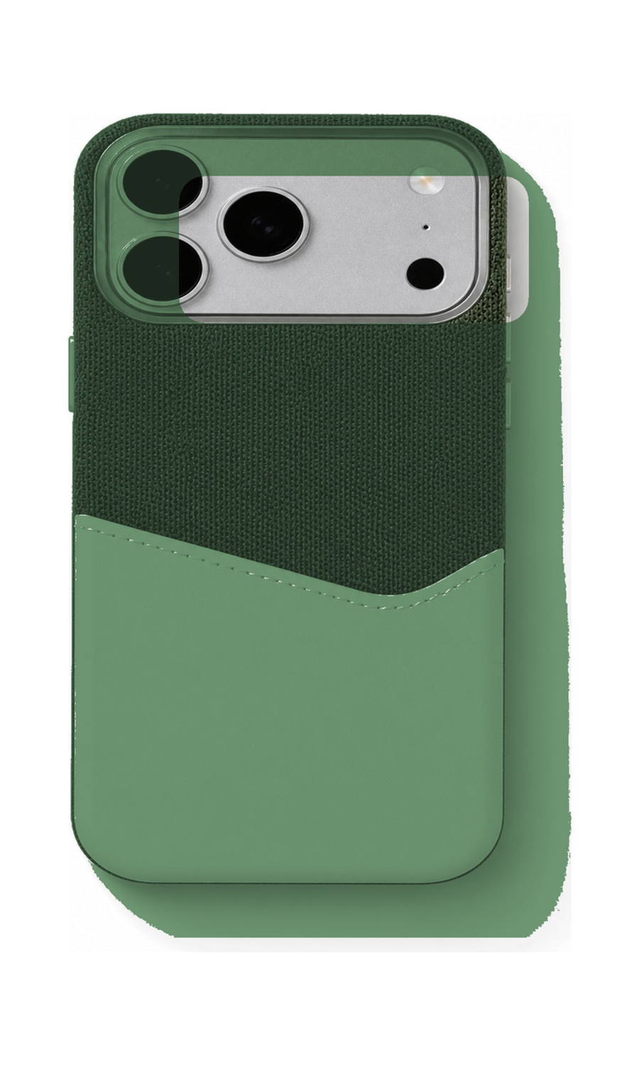 AP Lab Pro color SKU image v1: Green-White iPhone case front view — large product scale on white background