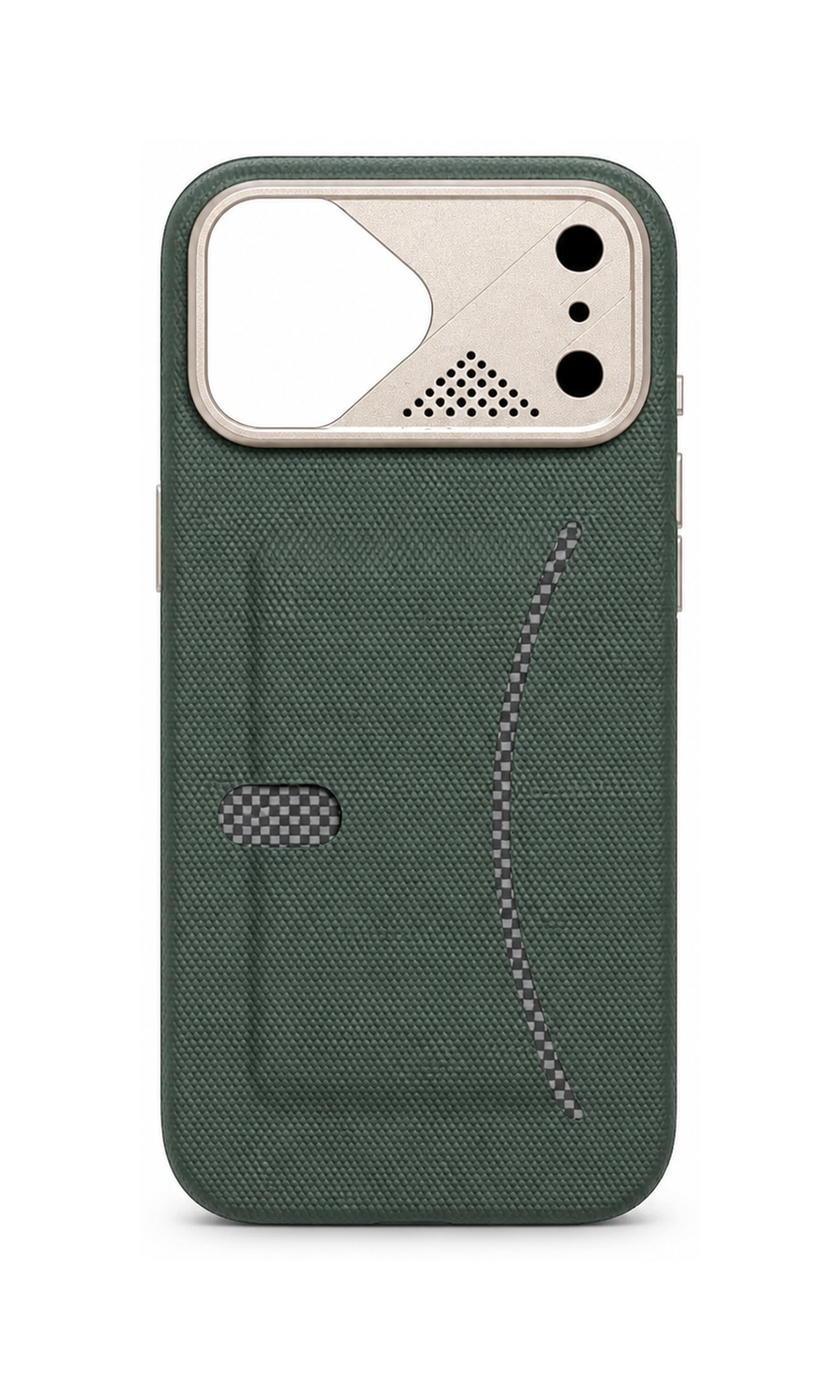 Magnetic Wallet Case for iPhone — Moon Rock Gray large-scale product image on white background