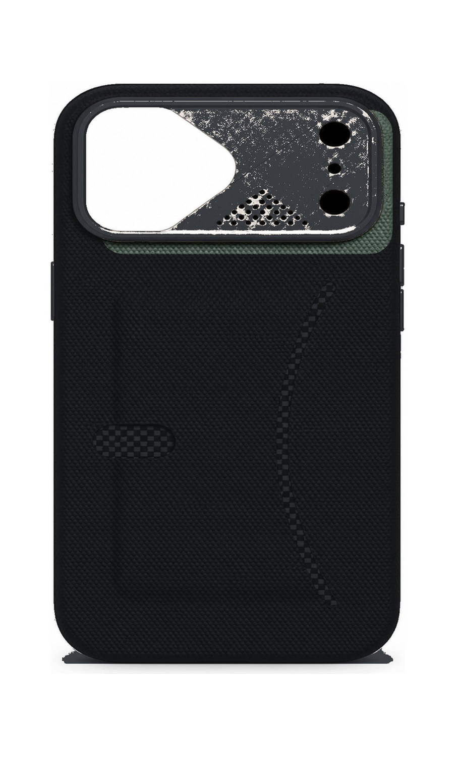 AP Lab Pro color SKU image v1: Obsidian Black iPhone case front view — large product scale on white background