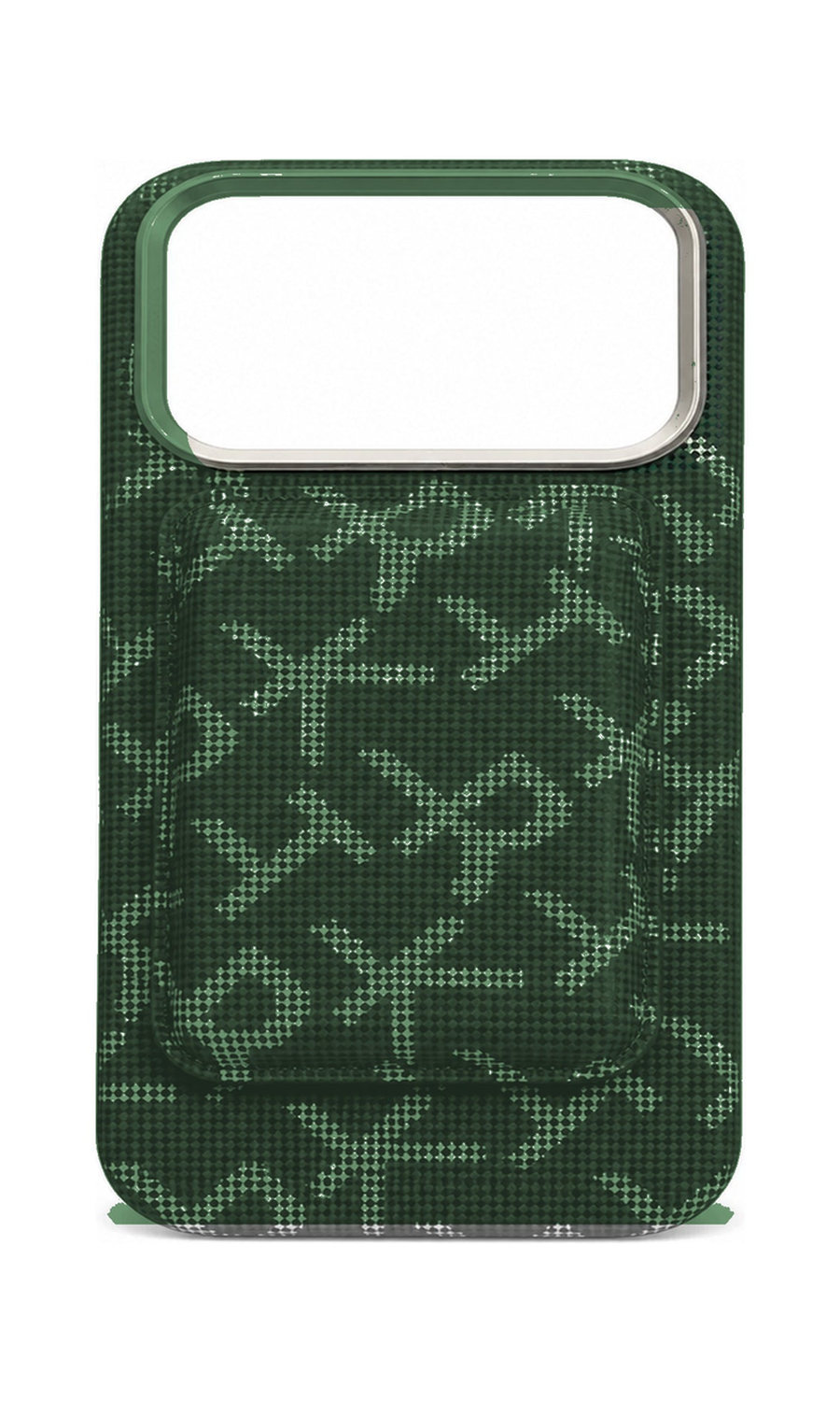 AP Lab Pro color SKU image v1: Florentine GreenGreen iPhone case front view — large product scale on white background