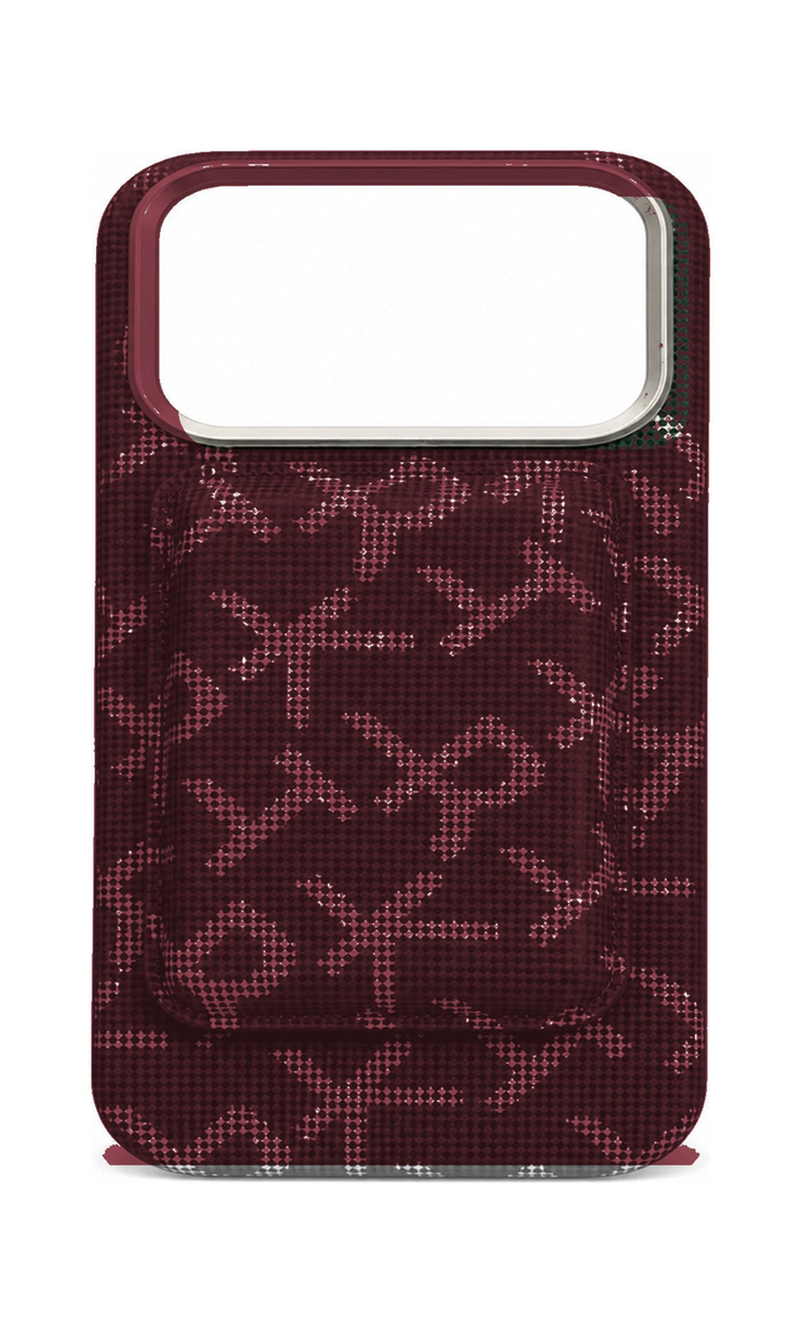 AP Lab Pro color SKU image v1: BurgundyRed iPhone case front view — large product scale on white background