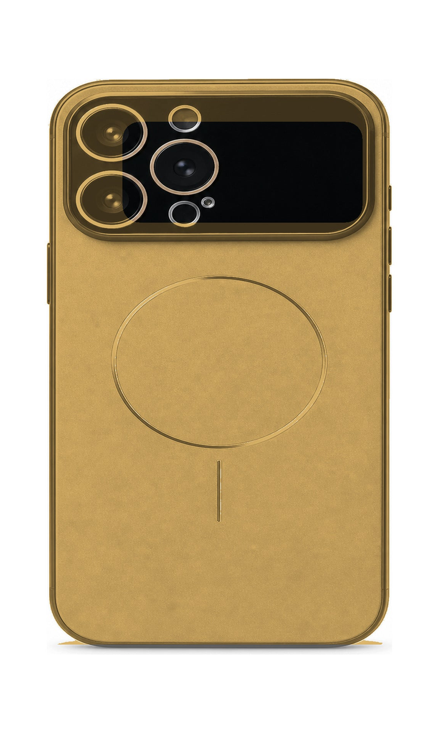 AP Lab Pro color SKU image v1: Desert Gold iPhone case front view — large product scale on white background