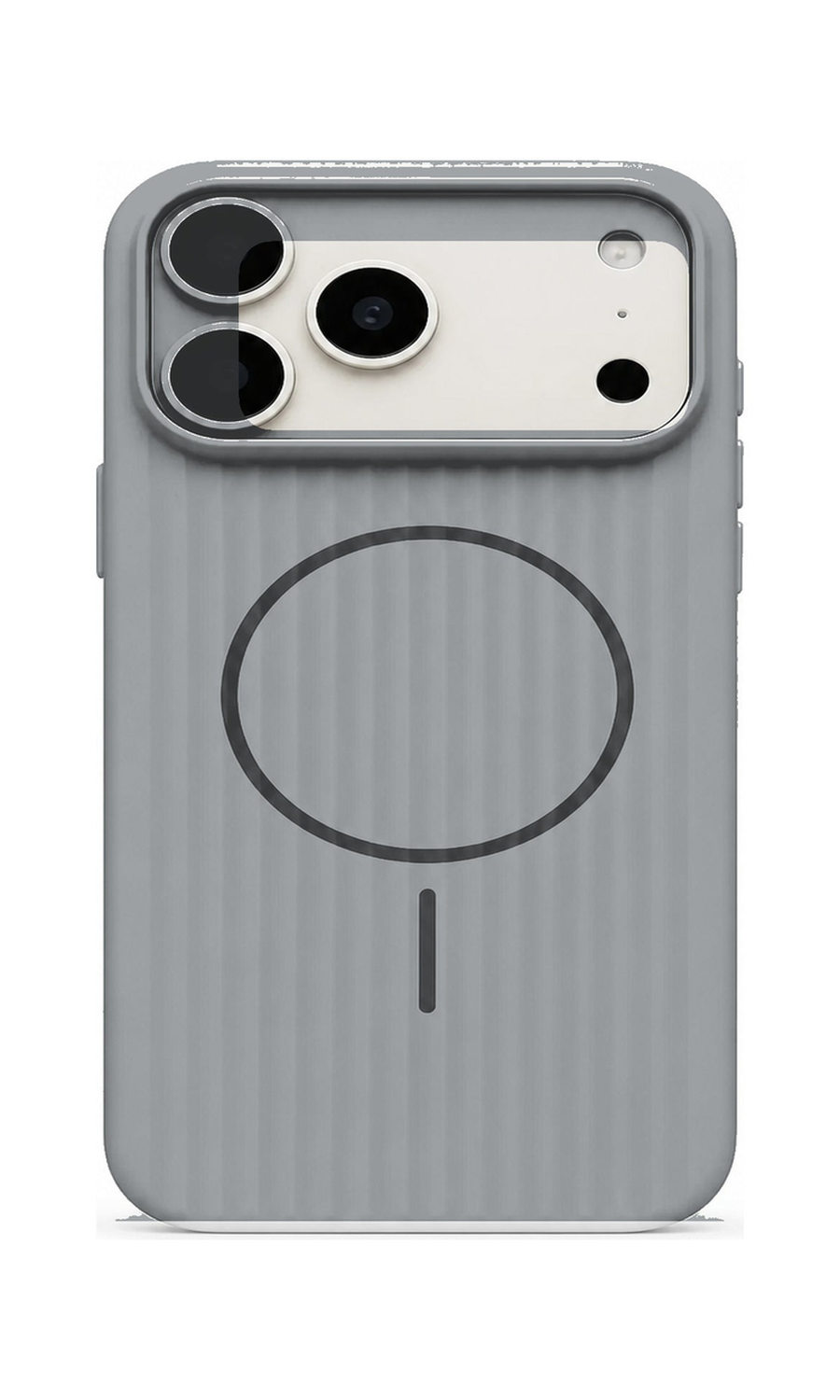 AP Lab Pro color SKU image v1: Gray iPhone case front view — large product scale on white background
