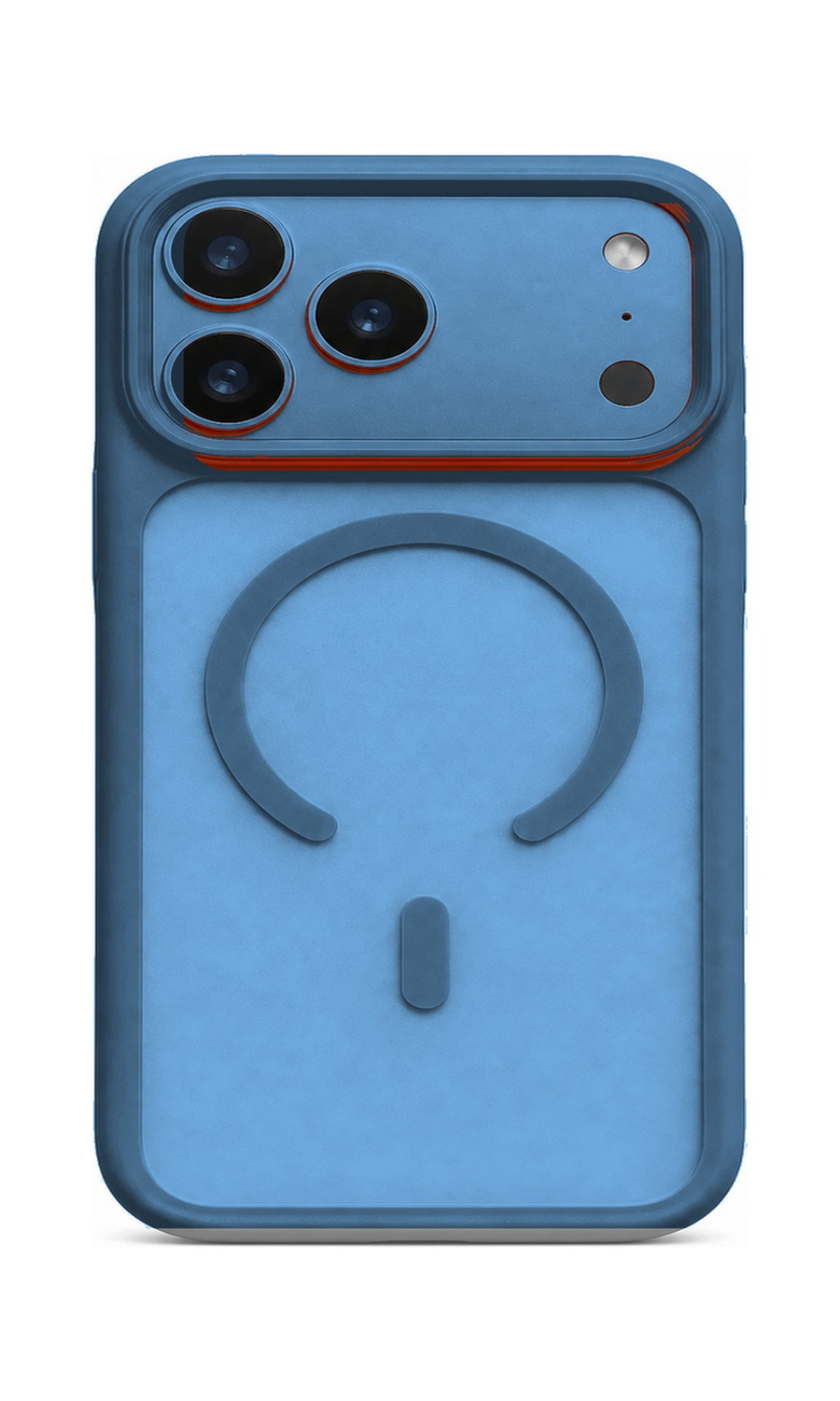 AP Lab Pro color SKU image v1: Blue iPhone case front view — large product scale on white background