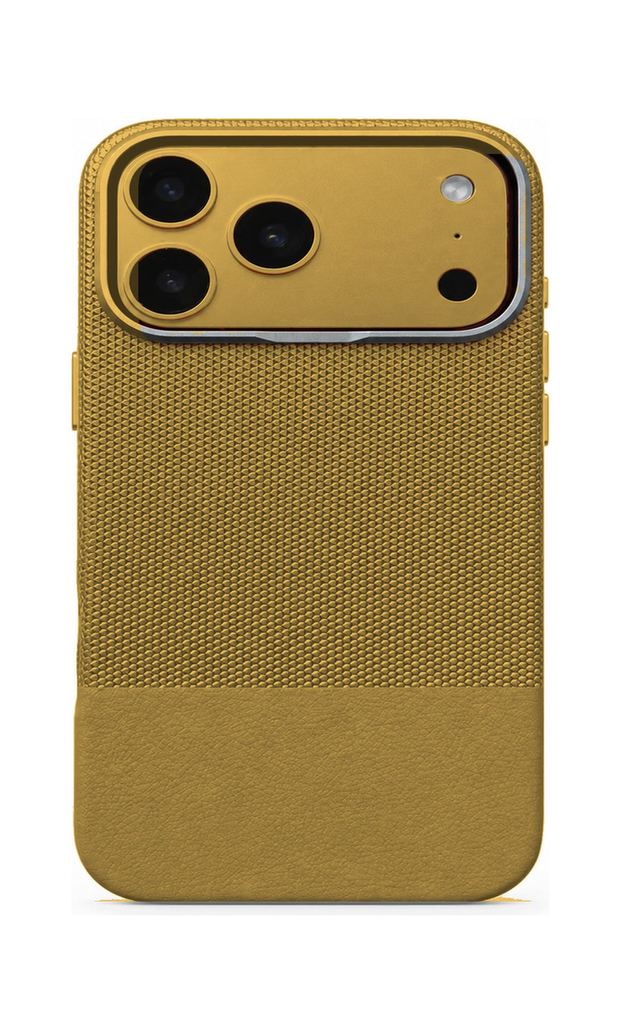 AP Lab Pro color SKU image v1: Gold iPhone case front view — large product scale on white background