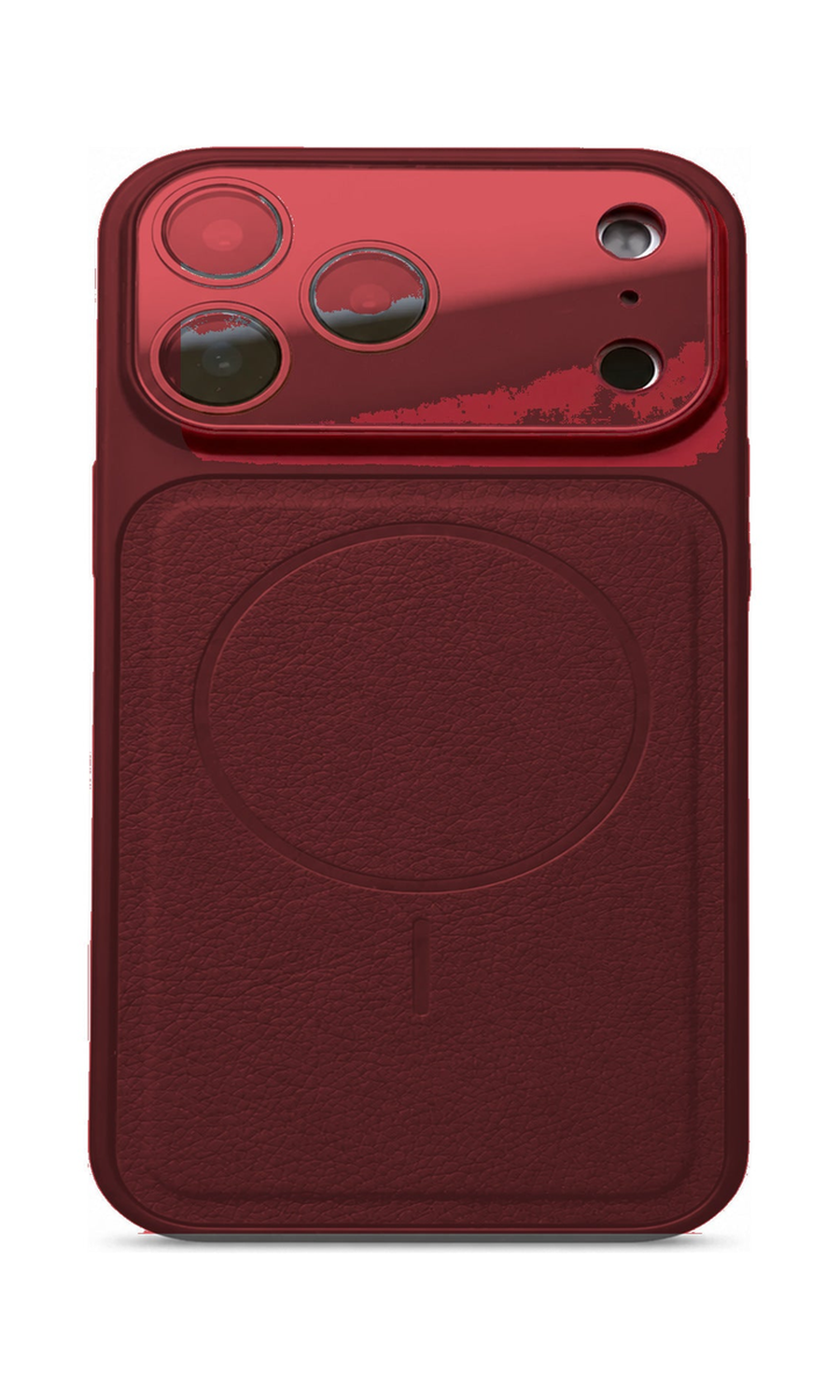 AP Lab Pro color SKU image v1: Red iPhone case front view — large product scale on white background