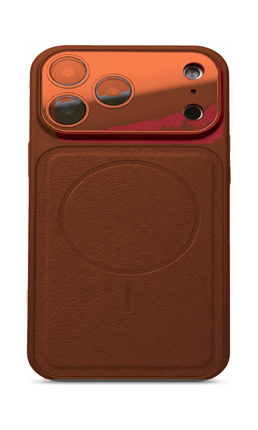 AP Lab Pro color SKU image v1: Orange iPhone case front view — large product scale on white background