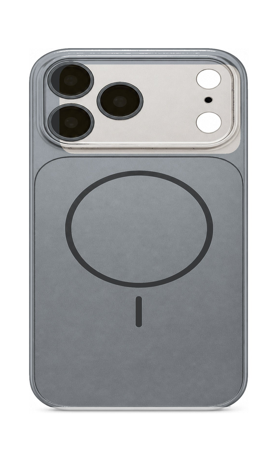 AP Lab Pro color SKU image v1: Titanium Gray iPhone case front view — large product scale on white background