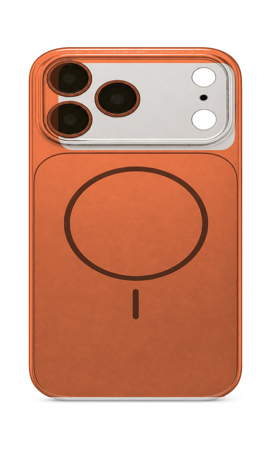 AP Lab Pro color SKU image v1: Starry Orange iPhone case front view — large product scale on white background
