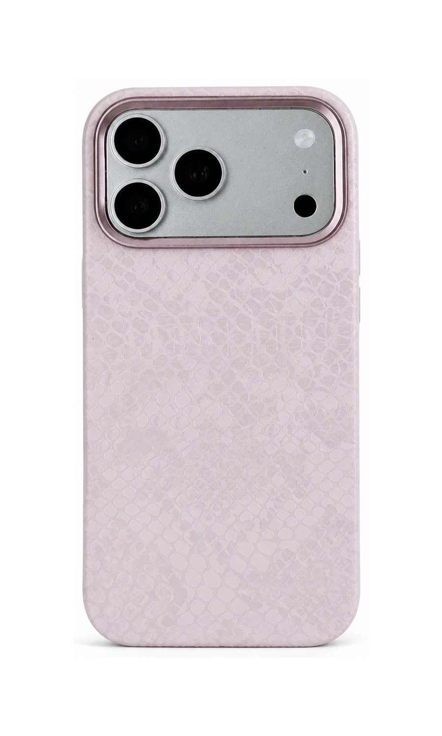 Textured MagSafe Case for iPhone — Pink & White main image