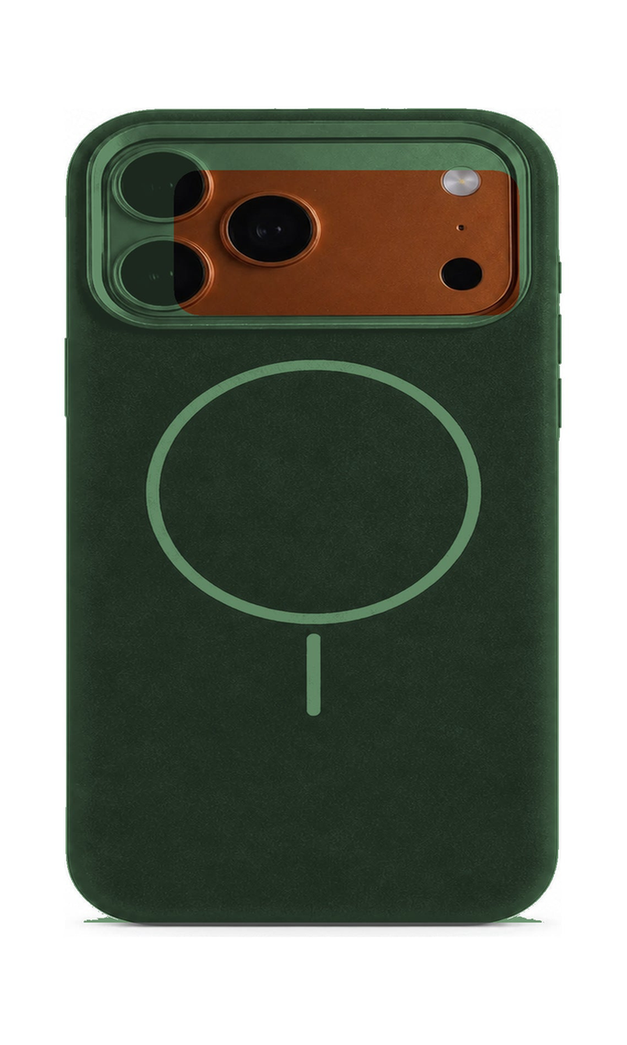 AP Lab Pro color SKU image v1: Vintage Green iPhone case front view — large product scale on white background