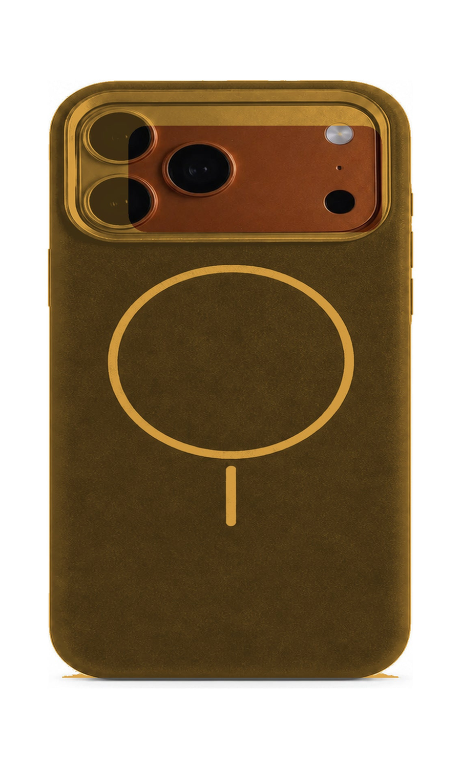 AP Lab Pro color SKU image v1: Amber Orange iPhone case front view — large product scale on white background