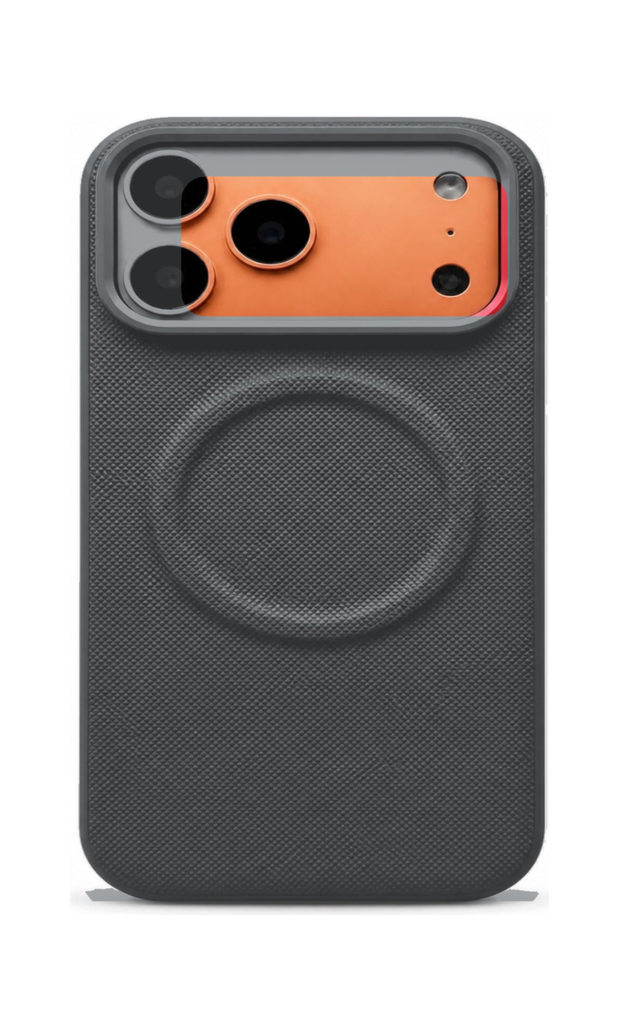 AP Lab Pro color SKU image v1: Gray iPhone case front view — large product scale on white background