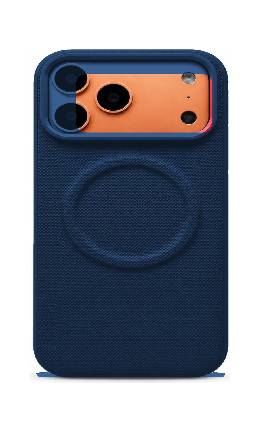 AP Lab Pro color SKU image v1: Deep Blue iPhone case front view — large product scale on white background