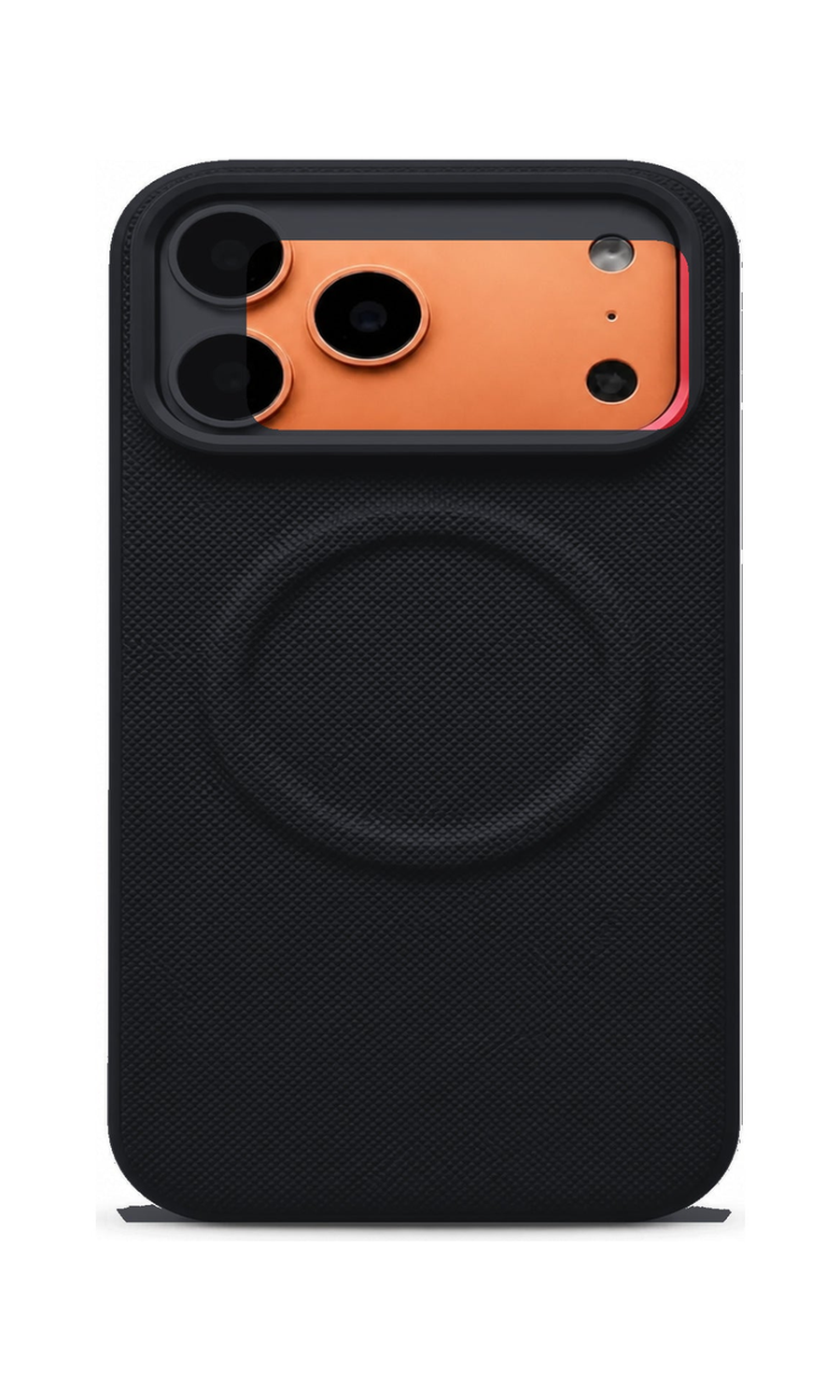 AP Lab Pro color SKU image v1: Black iPhone case front view — large product scale on white background