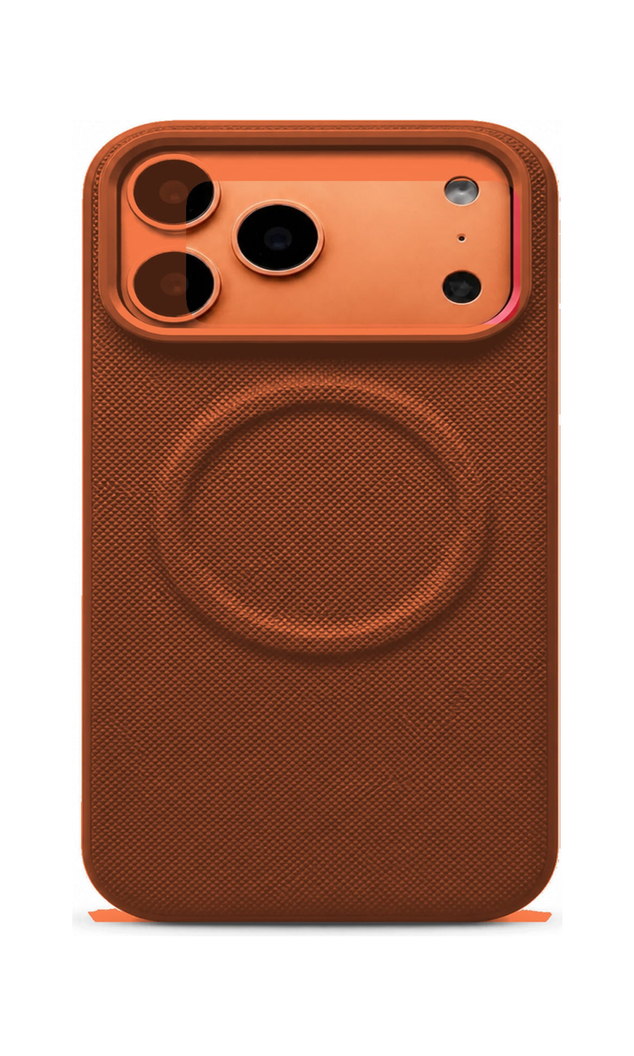 AP Lab Pro color SKU image v1: Orange iPhone case front view — large product scale on white background