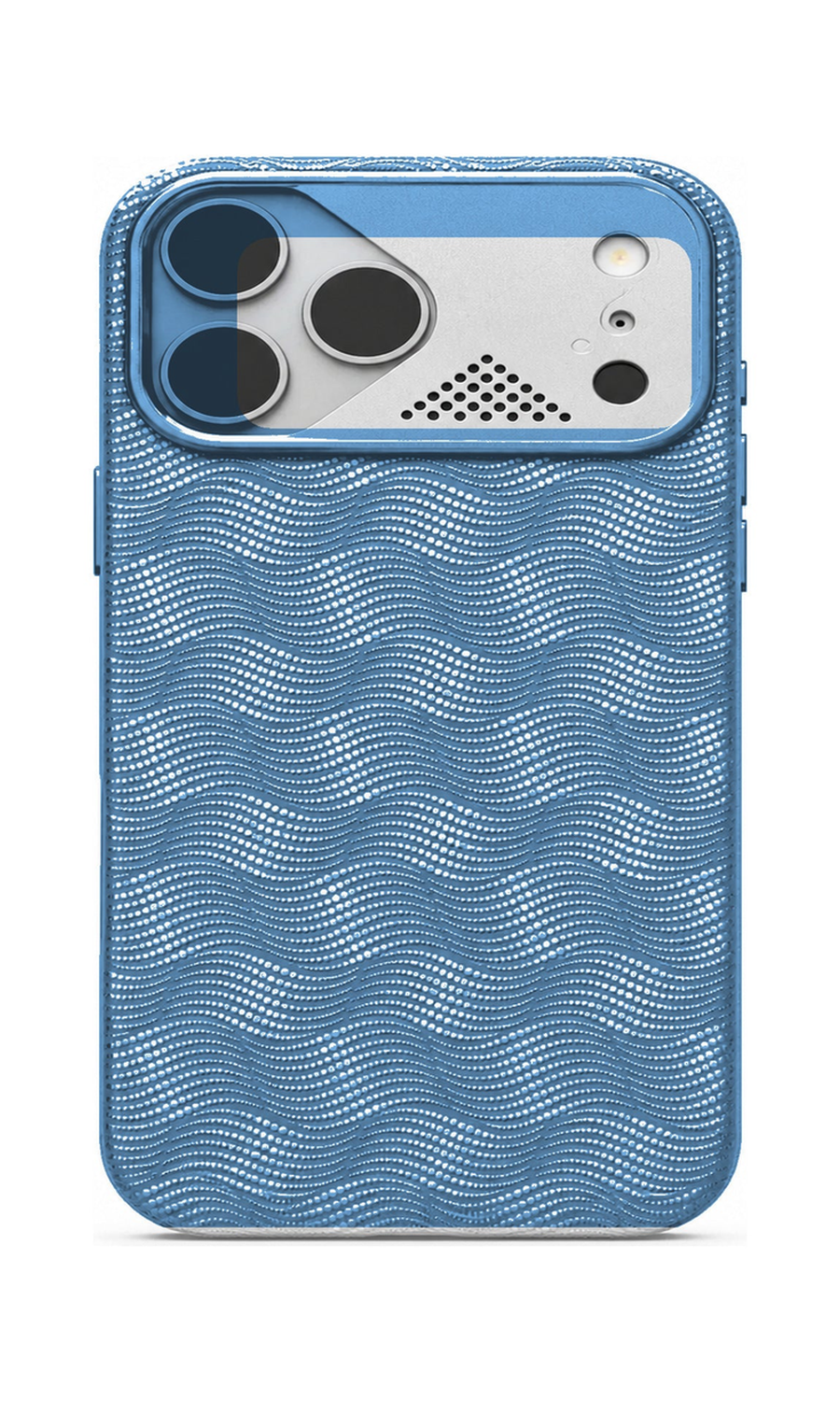 AP Lab Pro color SKU image v1: Canglang Blue iPhone case front view — large product scale on white background