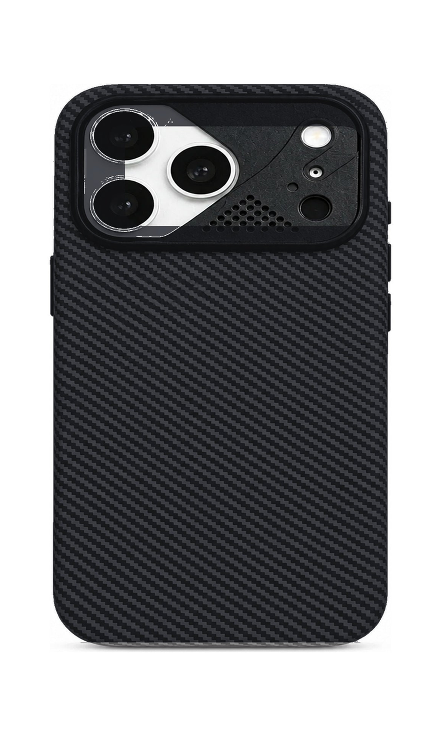 AP Lab Pro color SKU image v1: Solid Black iPhone case front view — large product scale on white background