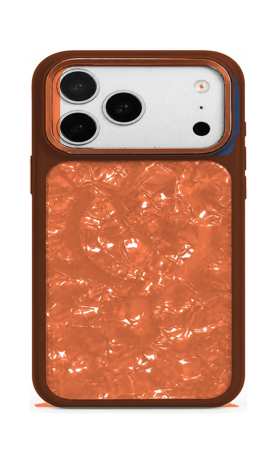 AP Lab Pro color SKU image v1: Orange iPhone case front view — large product scale on white background