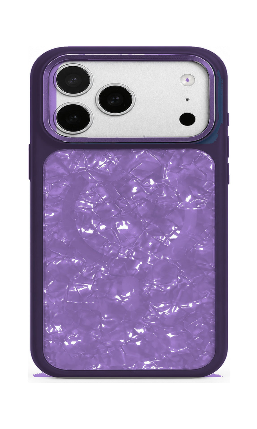 AP Lab Pro color SKU image v1: Purple iPhone case front view — large product scale on white background