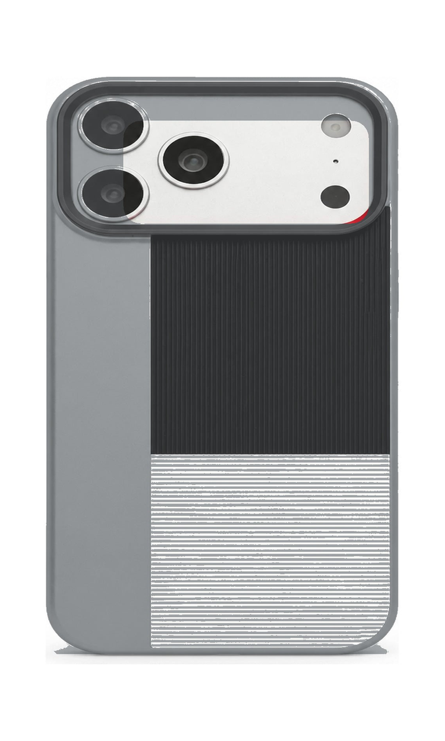 AP Lab Pro color SKU image v1: Cloud Gray iPhone case front view — large product scale on white background